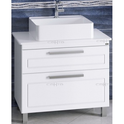 Тумба с раковиной СанТа Нептун 90 230008н Белая