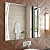 Зеркало Vigo Elen Luxe 70 с подсветкой и часами Хром