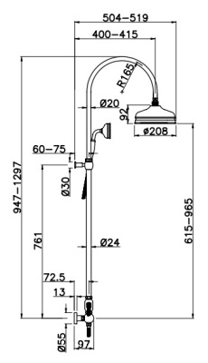 Душевая система Gattoni Programma Docce 4290 CO