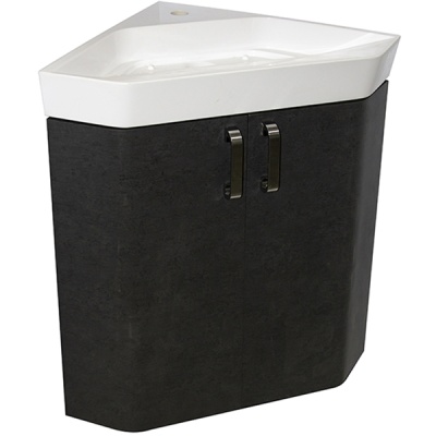 Тумба под раковину Mixline Кварц 67 540987 подвесная угловая Серая