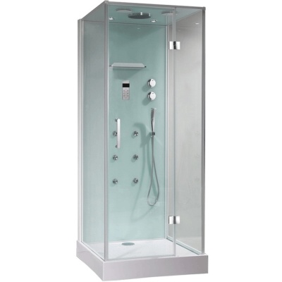 Душевая кабина Orans SR-86120E 100x90 с гидромассажем профиль Белый задние стенки Белые