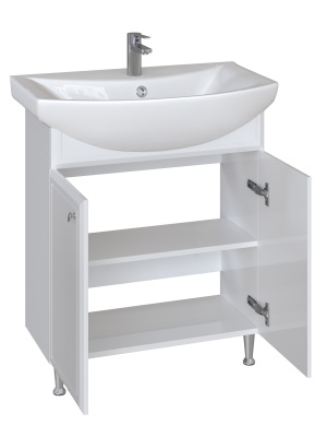 Комплект мебели для ванной San Star Афина 70 162.1-1.4.1.+1WH207776+155.1-2.4.1. Белый