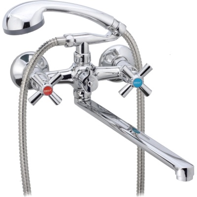 Смеситель для ванны Zerix DMT-B 722 ZX0210 универсальный Хром