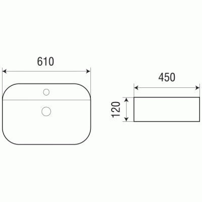 Раковина WeltWasser Elbach 2205 61 10000003826 Белый глянец