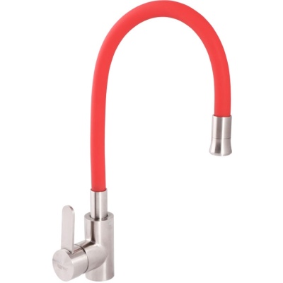 Смеситель для кухни Zerix LR74004-1 ZX0921 Красный Нержавеющая сталь