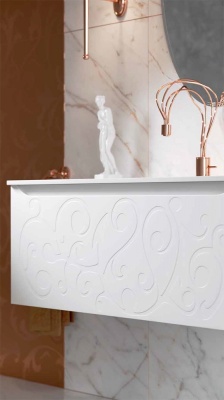 Тумба под раковину Aqwella Clarberg Elegance 120 EL0112 подвесная Белая