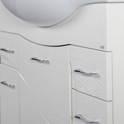 Тумба под раковину АСБ-мебель Альфа 87 10176 Белый ясень