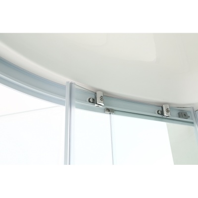 Душевая кабина Black&White Galaxy G8501-90х90 профиль Серебристый хром задняя стенка Белая