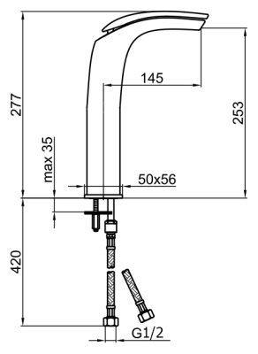 Смеситель для раковины Webert Aria AI832201 Хром