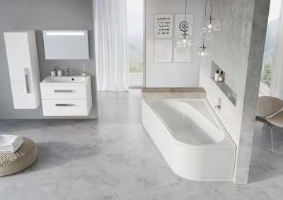 Акриловая ванна Ravak Chrome 160x105 L без гидромассажа