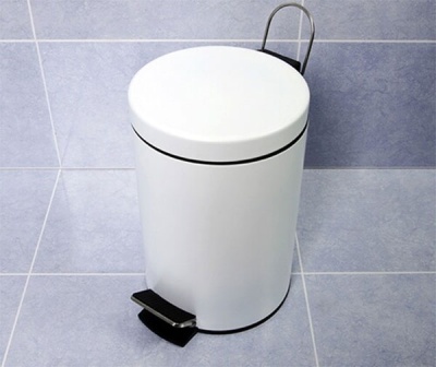 Ведро для мусора WasserKRAFT K-635W Белое