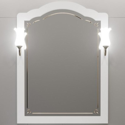 Зеркало Opadiris Лоренцо 80 Z0000008464 Белое матовое