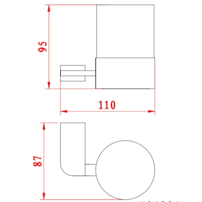 Стакан Schein Allom 223C Хром, Белый