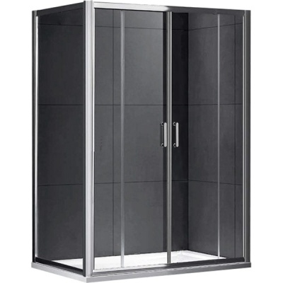 Душевой уголок Gemy Victoria 150x80 профиль Хром стекло прозрачное