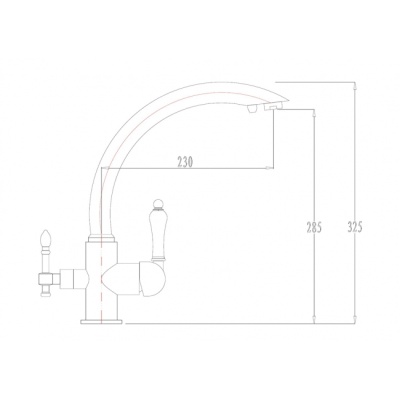 Смеситель для кухни Kaiser Vincent 31244-10 Белый