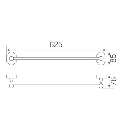 Полотенцедержатель Veragio Stanford VR.STD-7721.BR Бронза