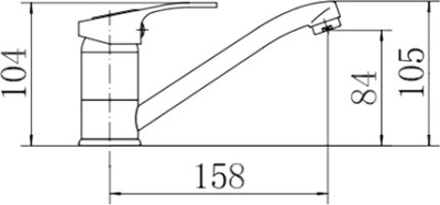 Смеситель для кухни Fashun A4537-2 Хром