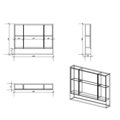Зеркальный шкаф Alvaro Banos Toledo 90 Дуб кантенбери