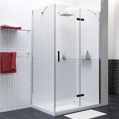 Душевой уголок WasserKRAFT Aller 120x90 R 10H07RBLACK MATT Хром