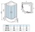 Душевая кабина WeltWasser WW500 Halle 804 80x80 10000003247 профиль Хром стекло прозрачное