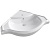 Раковина Kirovit Классик 65 SD-00000377 Белая угловая