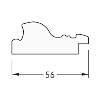 Зеркало Evoform Definite 84х64 Виньетка состаренное золото