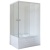 Душевой уголок Royal Bath BP 100х80 RB8100BP-T-R с поддоном профиль Белый стекло прозрачное