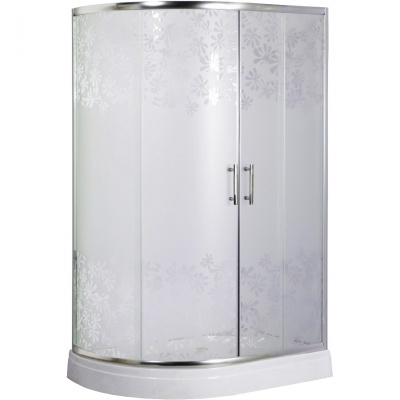 Душевой уголок Parly Z121R 120х190 профиль Полированный алюминиевый стекло матовое