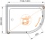 Душевой уголок Cezares Anima RH-1 120x90 профиль Хром стекло прозрачное