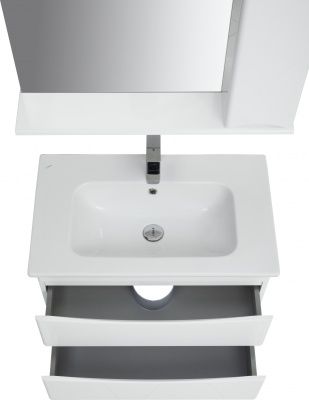 Комплект мебели для ванной San Star Smile 60 157.1-1.5.1.+640344+159.1-2.5.1. подвесной Белый