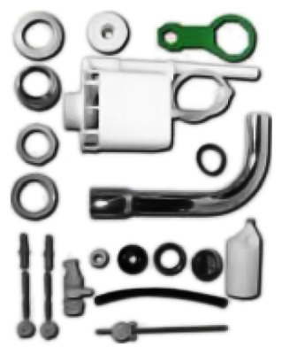 Механизм слива с низкой трубой Azzurra B1900CZ/O cr