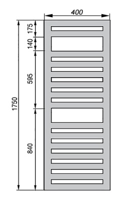Полотенцесушитель Zehnder Metropolitan Spa METE-180-040/ID Белый