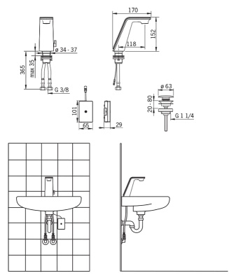 Смеситель для раковины Oras Il Bagno Alessi 8710F хром