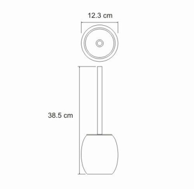Щетка WasserKRAFT Ruwer K-6727 Хром