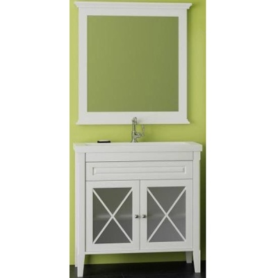 Комплект мебели для ванной Opadiris Палермо 90 Белый матовый