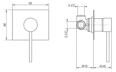 Смеситель для душа Migliore Tor ML.TOR-9030.CR Хром