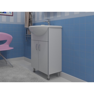 Тумба под раковину Какса-А Грей 50 004013 Белая