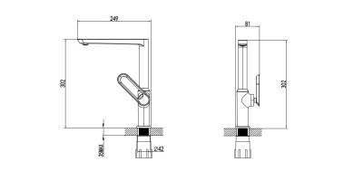 Смеситель для кухни Bien Hermes BE11009407 ORB Розовое Золото