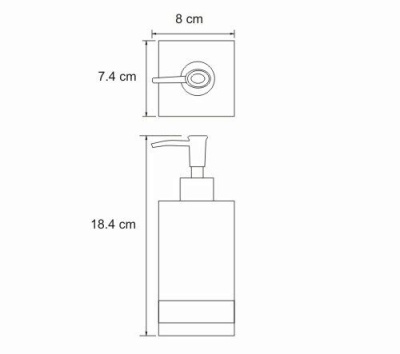 Дозатор жидкого мыла WasserKRAFT Inn K-4399 Хром Белый