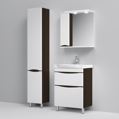 Тумба под раковину AM.PM Like 65 M80FSX0652VF Белая/венге