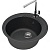 Кухонная мойка Zett Lab Модель 6 51,5x51,5 T006Q004 Черная