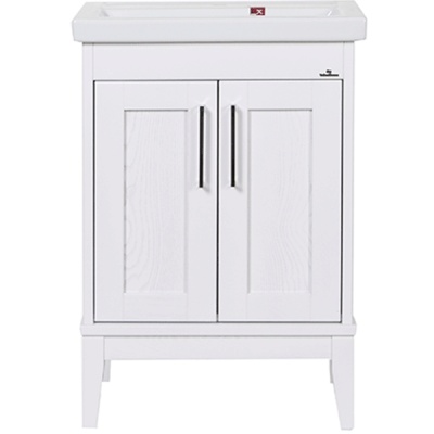 Комплект мебели для ванной ValenHouse Эйвори 60 AVК60Б Белый ручки Хром