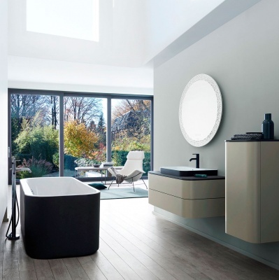 Тумба под раковину Duravit Happy D 2 Plus 100 HP497109292 подвесная Stone Grey Satin Matt