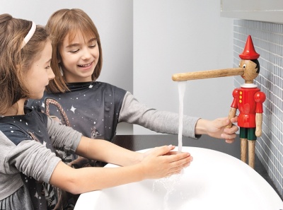 Смеситель для кухни Emmevi Pinocchio 1887 Белый