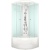 Душевая кабина Domani-Spa Delight 88 High 80x80 DS01D88HWCl10 с гидромассажем профиль Белый задние стенки Белые