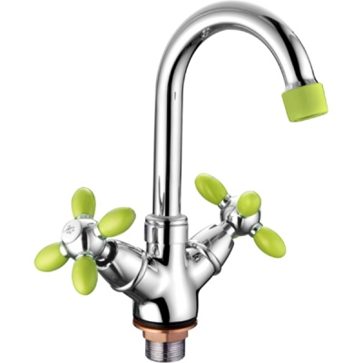 Смеситель для кухни Zerix LR81010G ZX0058 Хром Зеленый