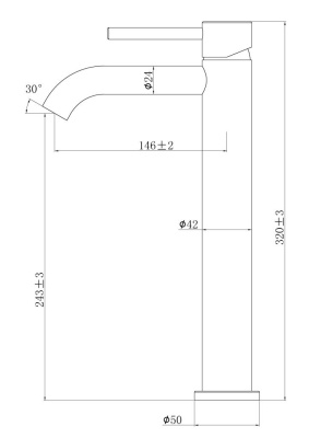 Смеситель для раковины Artik Scandi 9012BR Бронза