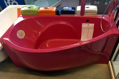 Ванна из искусственного камня Эстет Грация 170x94 Белая левая