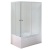 Душевой уголок Royal Bath BP 120х80 RB8120BP-C-R с поддоном профиль Белый стекло матовое