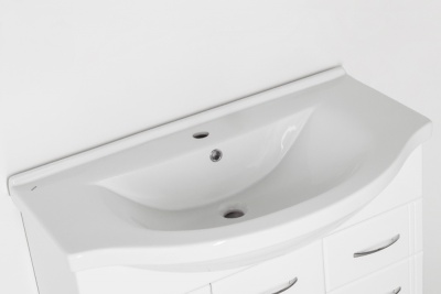 Тумба под раковину Style Line Эко Стандарт 26 Эльбрус 90 Белый глянец